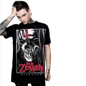 Killstar x Rob Zombie ✦ The End Graphic T-Shirt ✦ Hellbilly Deluxe Collab Size M